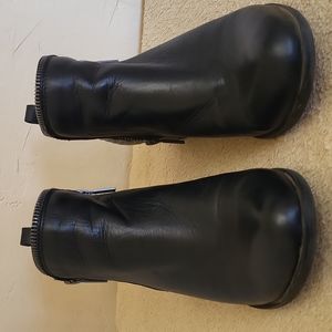 Lucky Brand Zip-up Blk. Booties EUC WO's 7.5